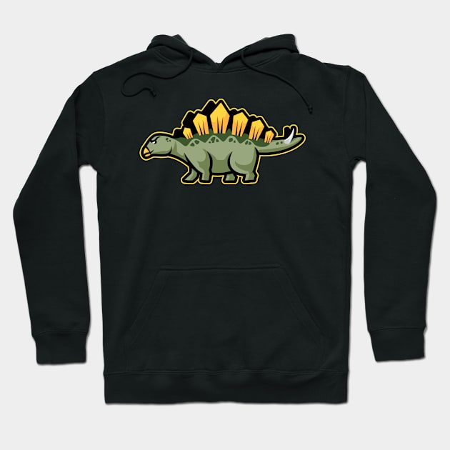 Stegosaurus | The Herbivorous Dinosaur Hoodie by Malinda